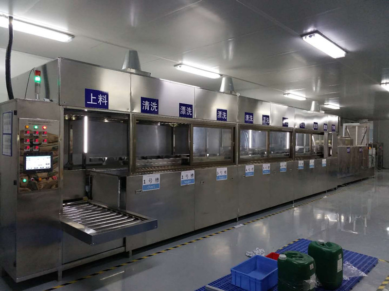 KM-10360BPHST鋁合金散熱器全自動(dòng)超聲波清洗烘干線(xiàn)